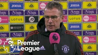 Ralf Rangnick A lot of work to do for Manchester United  Premier League  NBC Sports [upl. by Ashlen893]