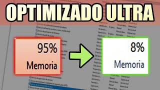 COMO REDUCIR EL CONSUMO DE CPU Y RAM EN PC SIN PROGRAMAS 😱 WINDOWS OPTIMIZADO  SISTEMA LIGERO 🚀 [upl. by Esac]