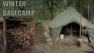 Arctic Tent BASECAMP  Preparing for Winter [upl. by Acinahs896]