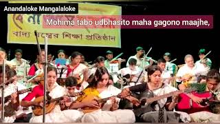 Anandaloke Mangala Loke  Symphony Instrumental Karaoke  by Sri D Madhusudan amp BENIYASAHAKALA [upl. by Ydda]