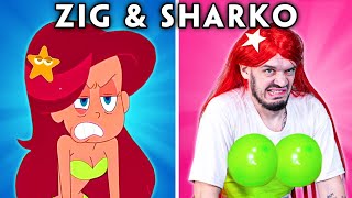 ZIG AND SHARKO WITH ZERO BUDGET  Zig amp Sharko and Marina Funny Cartoon Parodies [upl. by Roshan]