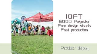 custom logo tent  canopy on sale [upl. by Oidgime]