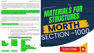 MORTH clause Explained Section 1000 Material for Structure  Road Bridge construction specifications [upl. by Kaliski437]