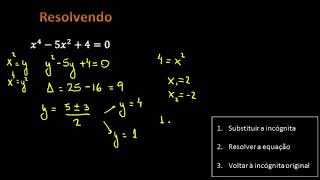 Equações Biquadradas  Matemática  HORA DO ENEM [upl. by Thar416]