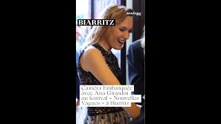 🎬 Caméra Embarquée avec Ana Girardot au festival « Nouvelles Vagues » à Biarritz cinéma [upl. by Justicz462]