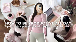 Tips to stay productive all day at home for Girls 1021 years old [upl. by Odrarej]