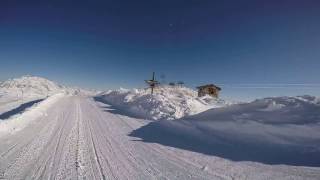 Tignes  La Grande Motte  Descente black and Rimaye red  February 2017  Piste View [upl. by Kyl645]