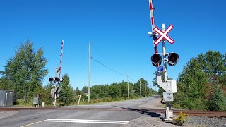 83023 Railroad Crossing Guenette Drive Near Hanmer ON 2 [upl. by Aymahs]