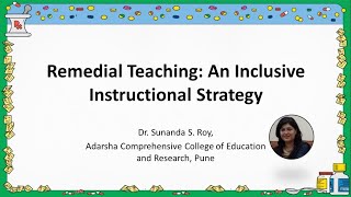 Remedial Teaching  An Inclusive Instructional Strategy English [upl. by Elleivap]