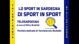 DI SPORT IN SPORT Tennistavolo Norbello  TeleSardegna 07102020 [upl. by Hamnet]