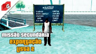 GTA San Andreas  Missão Secundária  Exportação  Lista 2 [upl. by Kemeny]