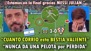 SE QUIEBRAN ARGENTINOS REACCIONARON a GOLES de JULIAN ALVAREZ y MESSI HOY  ARGENTINA CROACIA 30 [upl. by Bower]