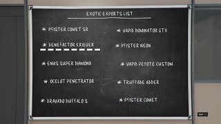 GTA Online Exotic Exports Location Benefactor Krieger [upl. by Snow942]