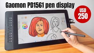 Gaomon PD1561 pen display review [upl. by Naitsirc115]