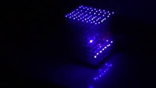 Banggood 8x8x8 LED Cube 1055438 Full Animation Cycle [upl. by Kcirdnekel252]