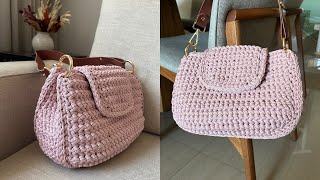 BOLSA EM CROCHE INCRÍVEL  PASSO A PASSO DETALHADO  crochet bag pattern  step by step crochet [upl. by Tenaj666]