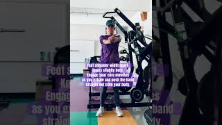 Anti Rotation Press With Anchored Resistance shortvideo fitness motivation love shorts [upl. by Kinata]