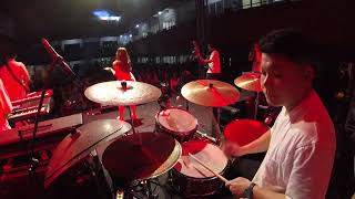 Maysha Jhuan  Versace On The Floor drum cam cover at Absis Cup XIII [upl. by Sletten]