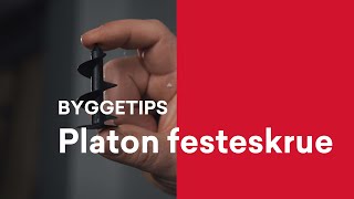 Byggetips Bruk Platon festeskrue og kantlist ved montering av grunnmursplate mot isolasjon [upl. by Stenger]