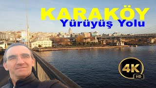 Unkapanı Köprüsünden Perşembe Pazarı Karaköy Yürüyüş Yolu Tarihi Balıkçılar Çarşısı 4K Gezi [upl. by Morris]