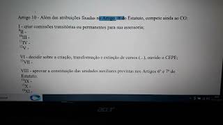 Artigo 10 Regimento Geral da Unesp parte 1 [upl. by Kavanaugh]