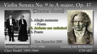 Beethoven Violin Sonata No 9 Grumiaux amp Haskil 1957 ベートーヴェン ヴァイオリンソナタ第9番 グリュミオー [upl. by Edijabab]