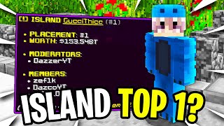 GETTING ISLAND TOP 1 INSANE  Minecraft Skyblock PvPWars Fire [upl. by Ybanrab675]