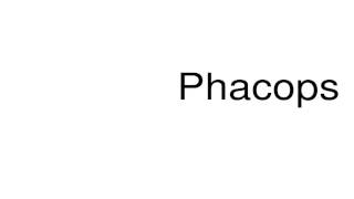 How to pronounce Phacops [upl. by Hemminger]