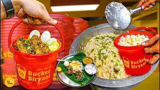 Vizag Famous Andhra Style Bucket Chicken Dum Biryani Bulk Making Rs 199 Only l Vizag Food Tour [upl. by Notffilc]