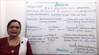 Artemisinin Part 01 Industrial Production Isolation Method Estimation amp Utilization Part 09 [upl. by Naenej]