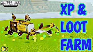 EASIEST XP FARM 121 MINECRAFT BEDROCK  XP amp Loot Farm  MCPE PS4 Xbox Switch Windows 10 [upl. by Reggy]