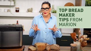 Marion Grasbys Top Tips for Panasonic Bread Makers [upl. by Bonn821]