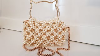 İncili Gece Çantası Yapımı  DIY Beaded Bag [upl. by Kenn]