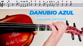 DANUBIO AZUL STRAUSS PARTITURA VIOLÍNAUDIO [upl. by Netsirhc816]