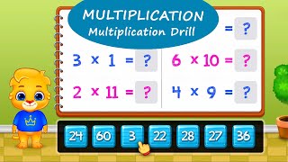 123 Math Multiplication 7  Multiplication Drill with Lucas and Ruby  RV AppStudios Games [upl. by Gowrie]