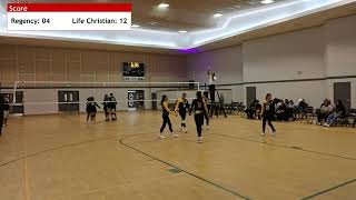 Set 2 Regency Christian vs Life Christian Academy Junior Varsity Girls Volleyball Match 4k [upl. by Asoramla778]