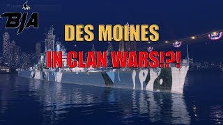 World of Warships Des Moines In Clan Battles 188k DMG [upl. by Nomsed214]