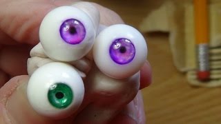 How to make beautiful glass eyes for your dolls [upl. by Elnukeda]