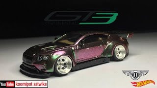 Bentley Continental Gt3 Custom Diecast fitment Hot Wheels [upl. by Bonnice]