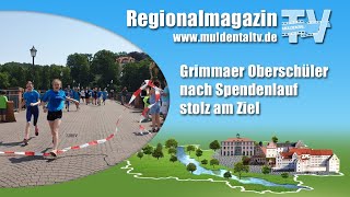 Grimmaer Oberschüler nach Spendenlauf stolz am Ziel [upl. by Anilasor]