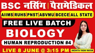 BSc Nursing Paramedical  Free live Batch  Biology Human Reproduction  Class 04  Tutorsadda [upl. by Griff327]