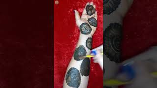 Karwa chauth easy simple dulhan mehndi design shortvideo youtubeshorts shortsfeed [upl. by Sikko]