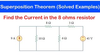 24a  Solved Examples on Superposition Theorem NEW [upl. by Suiravaj]