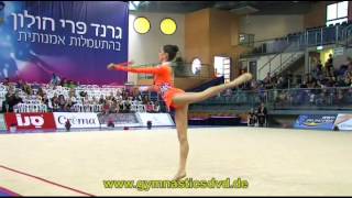 GrandPrix Holon 2013  08  Nataly Mendelson  Clubs [upl. by Ecilegna]