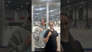 WHAT DO U THINK ABOUT ANGELOPOLS NEW PARTNER quotDARIA KAREVAquot eyecatchup shorts iceskating [upl. by Annuhsal]