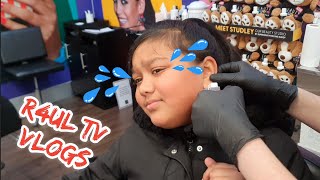 R4UL TV VLOGS HANNAHS EAR PIERCING [upl. by Chubb502]