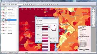 Maptitude 2018 Display Management Map Styles Map Labels amp Callouts [upl. by Eenimod34]