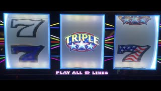 ⭐️ TRIPLE GOLD  TRIPLE DOUBLE STARS SLOT MACHINES  CACHE CREEK CASINO RESORT [upl. by Nomihs807]