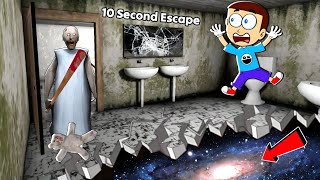 Granny 10 Second Escape 😂  Granny Secrets Ending  Shiva and Kanzo Gameplay [upl. by Seabury]