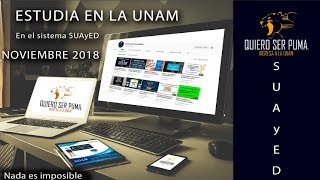 Estudia en la UNAM sistema SUAyED  EXAMEN NOVIEMBRE 2018 [upl. by Mcintosh523]